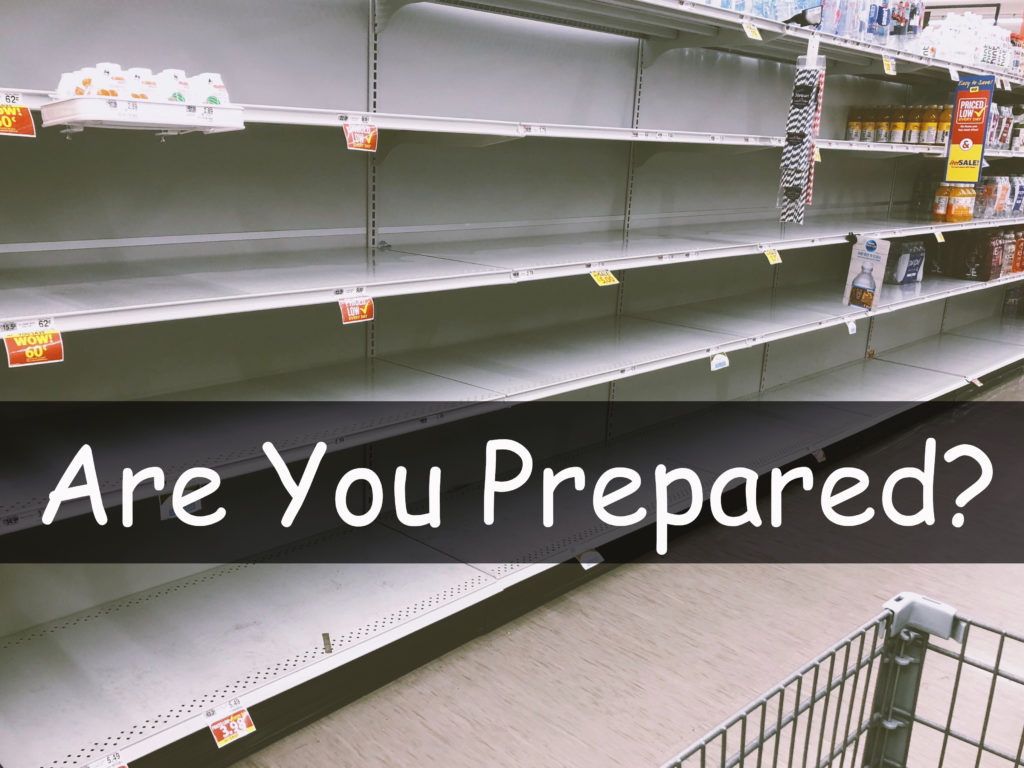 empty shelves before hurricane