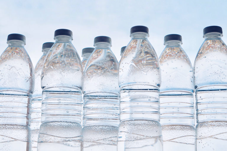 pure water in bottle